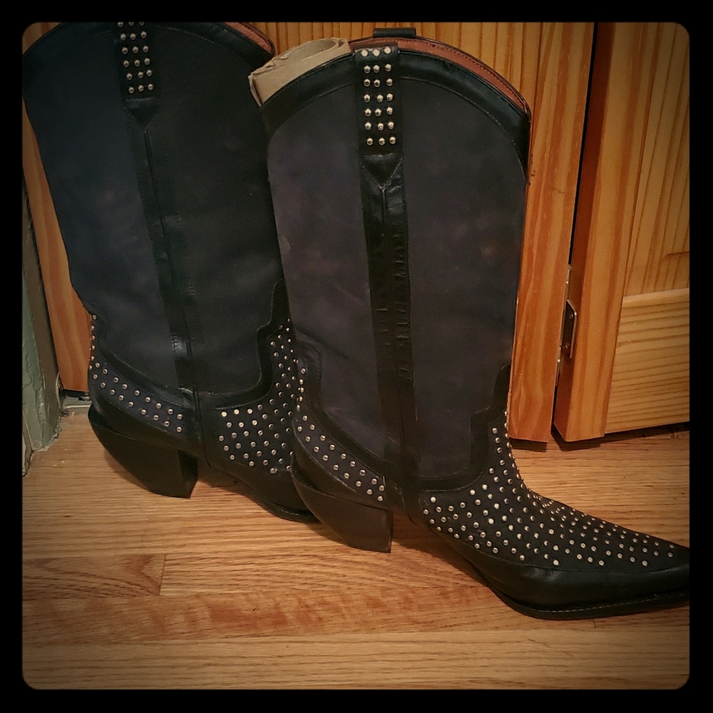 Donald Pliner studded boots